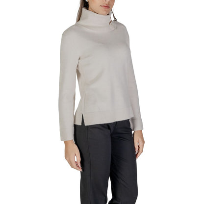 Cream Viscose Turtleneck