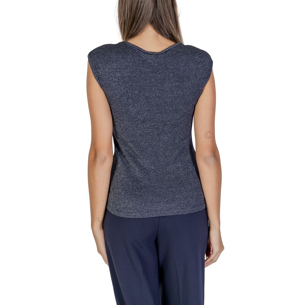 Blue Viscose Tops & T-Shirt