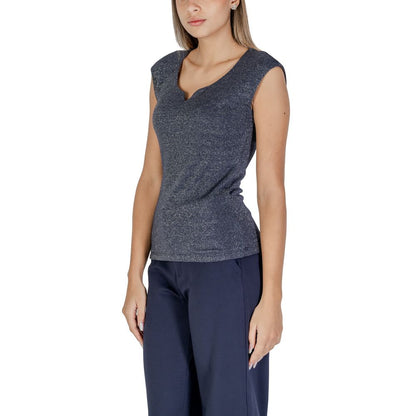 Blue Viscose Tops & T-Shirt