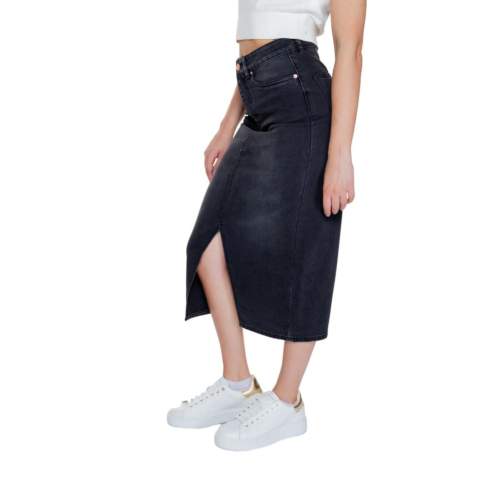 Black Cotton Skirt