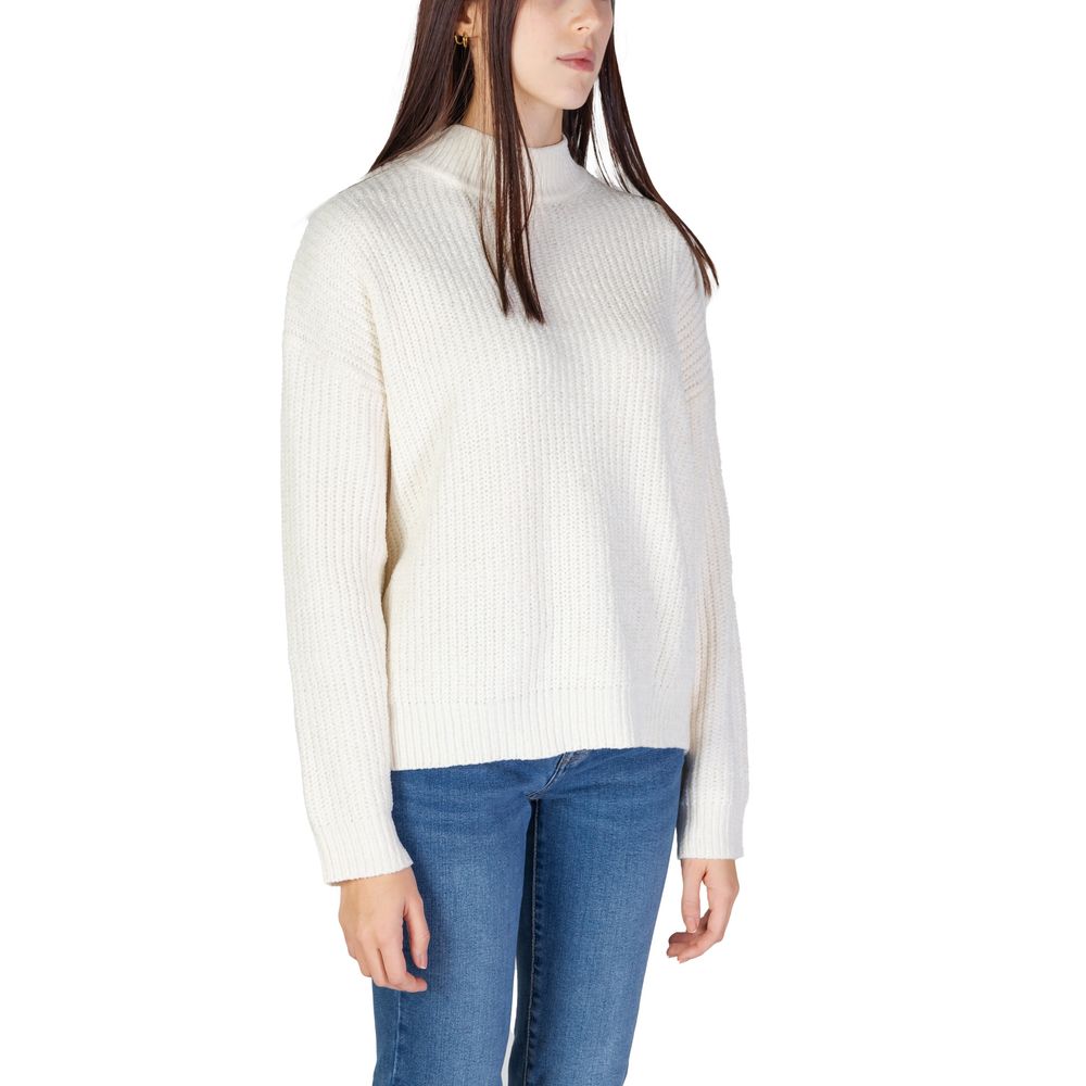 White Polyester Sweater