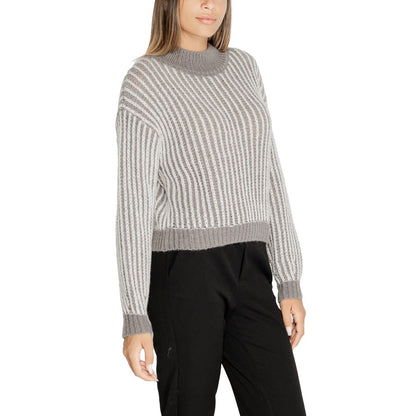 Gray Polyester Sweater