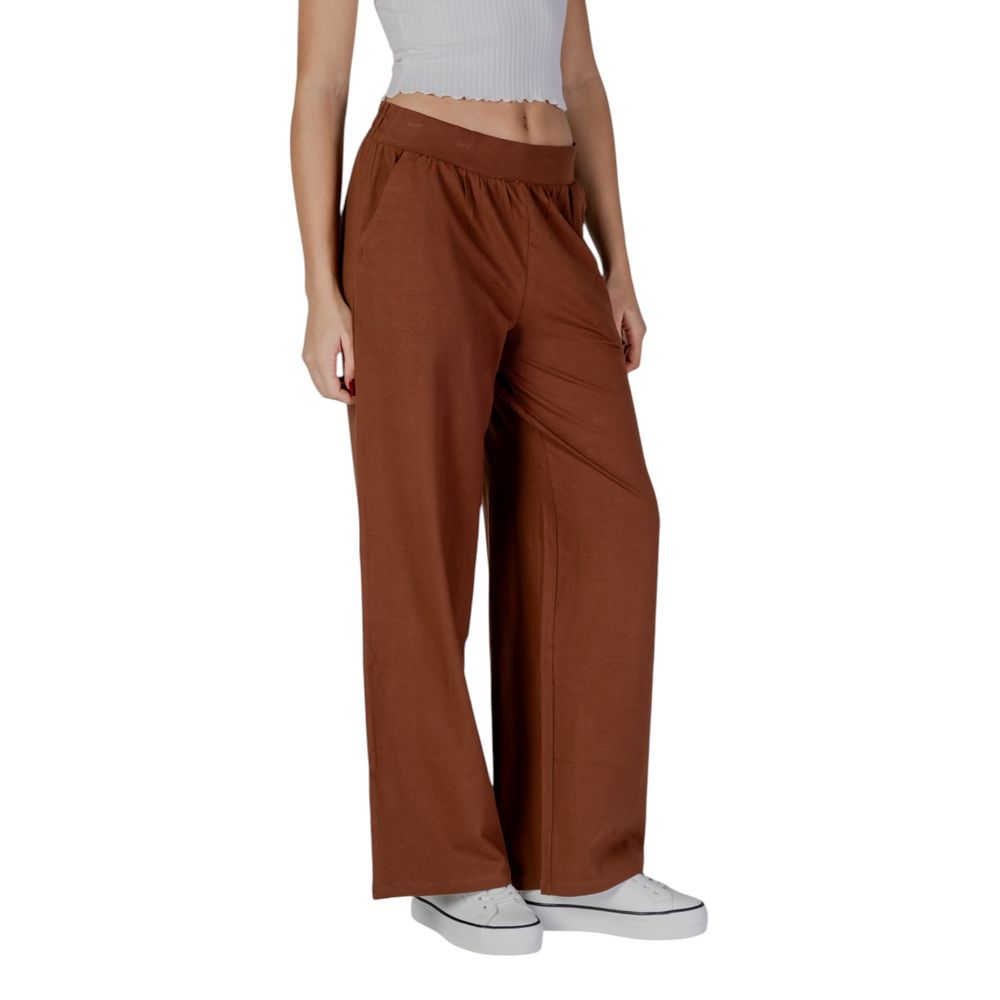 Brown Cotton Jeans & Pant