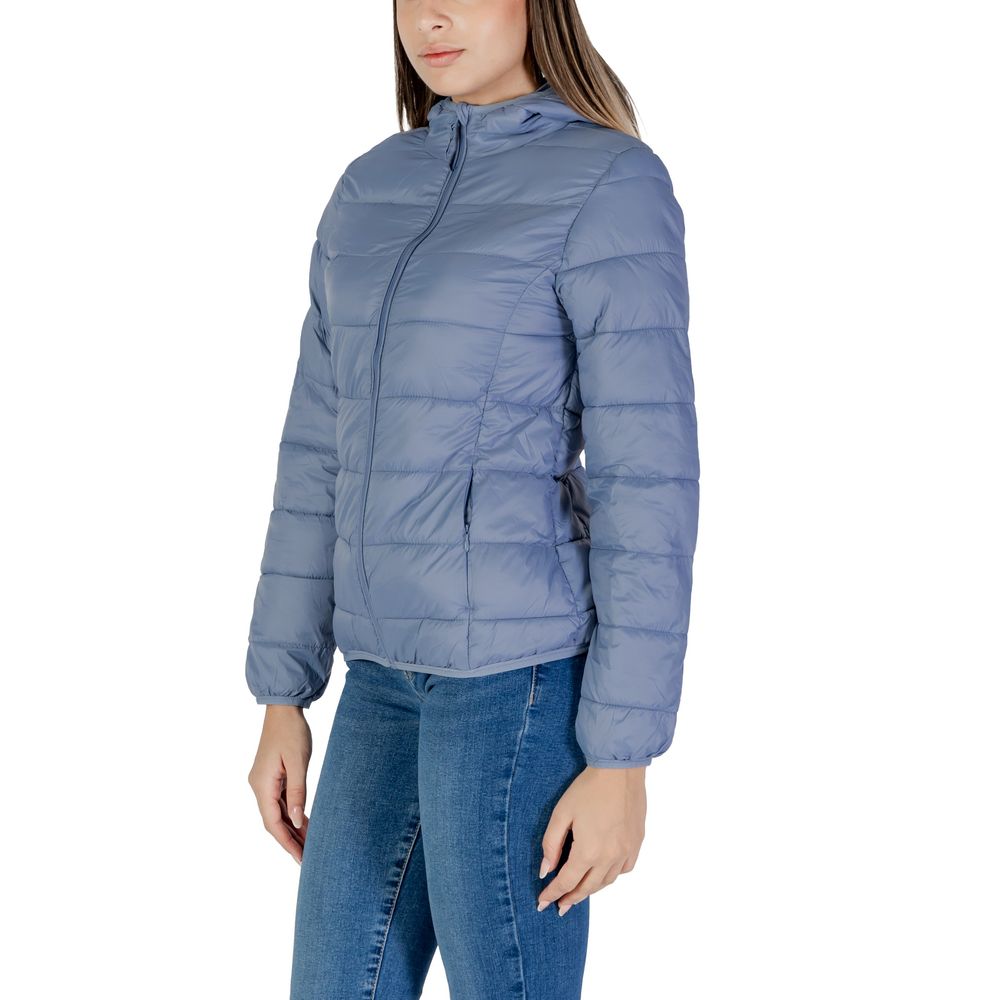 Blue Nylon Jackets & Coat