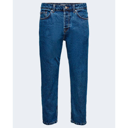 Blue Cotton Jeans & Pant