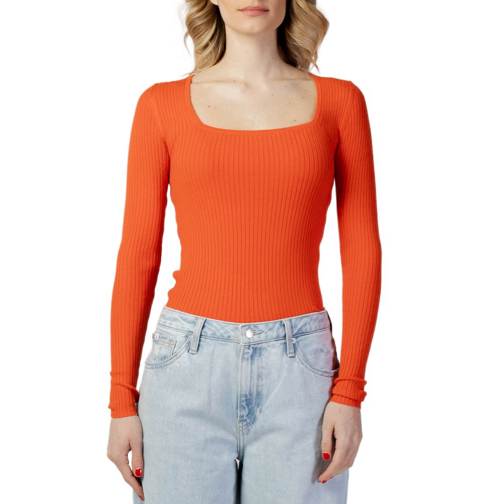 Orange Viscose Tops & T-Shirt