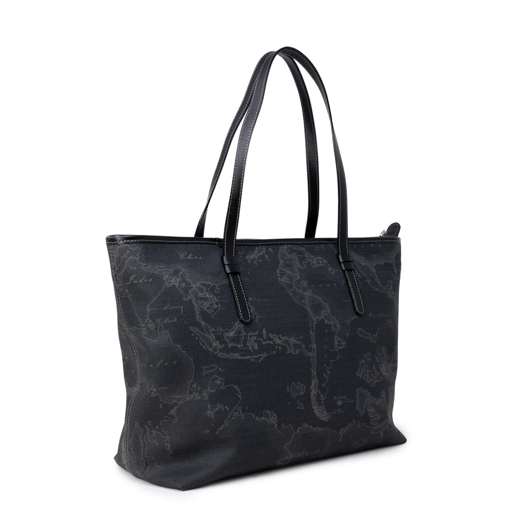 Black Polyester Handbag