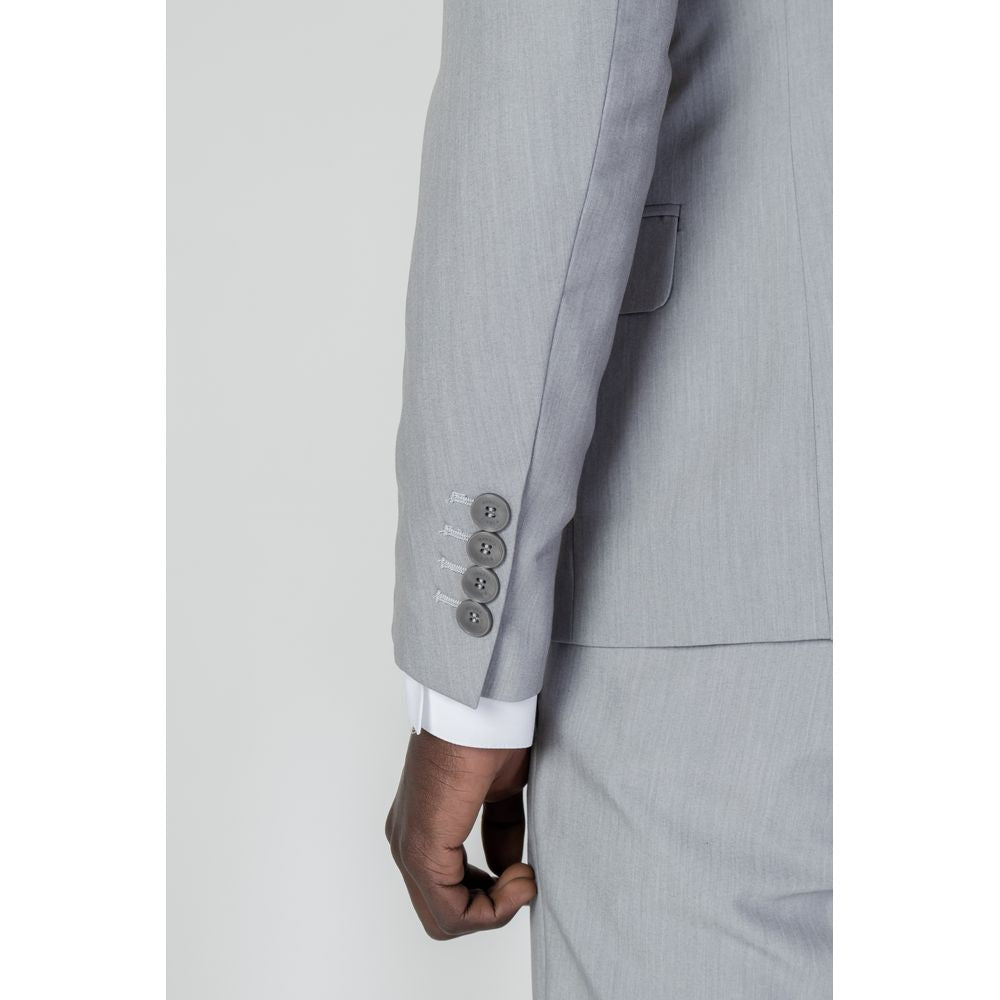 Gray Polyester Suit