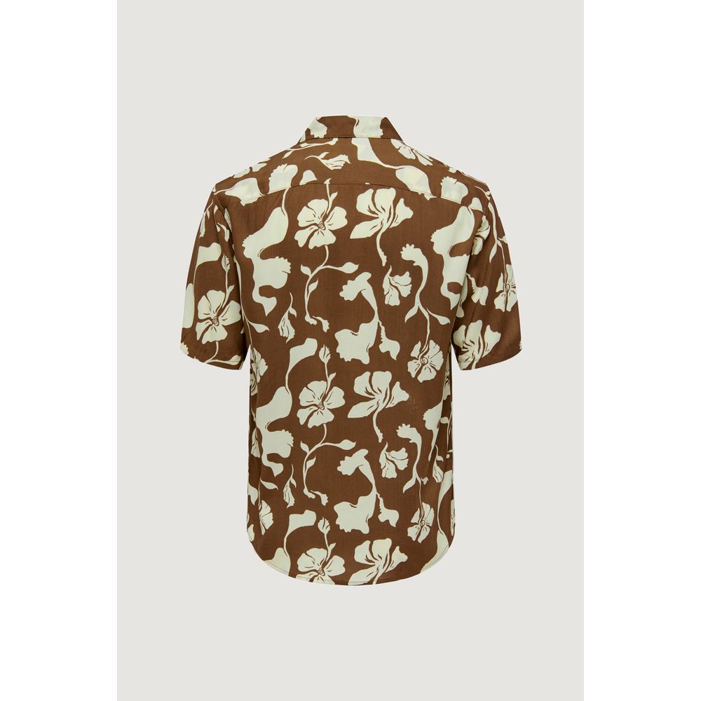 Brown Viscose Shirt