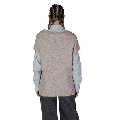 Beige Recycled Polyester Sweater