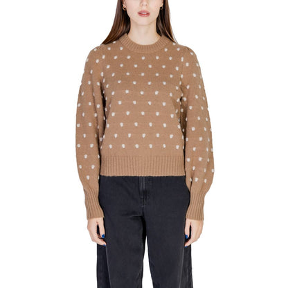 Brown Polyester Sweater