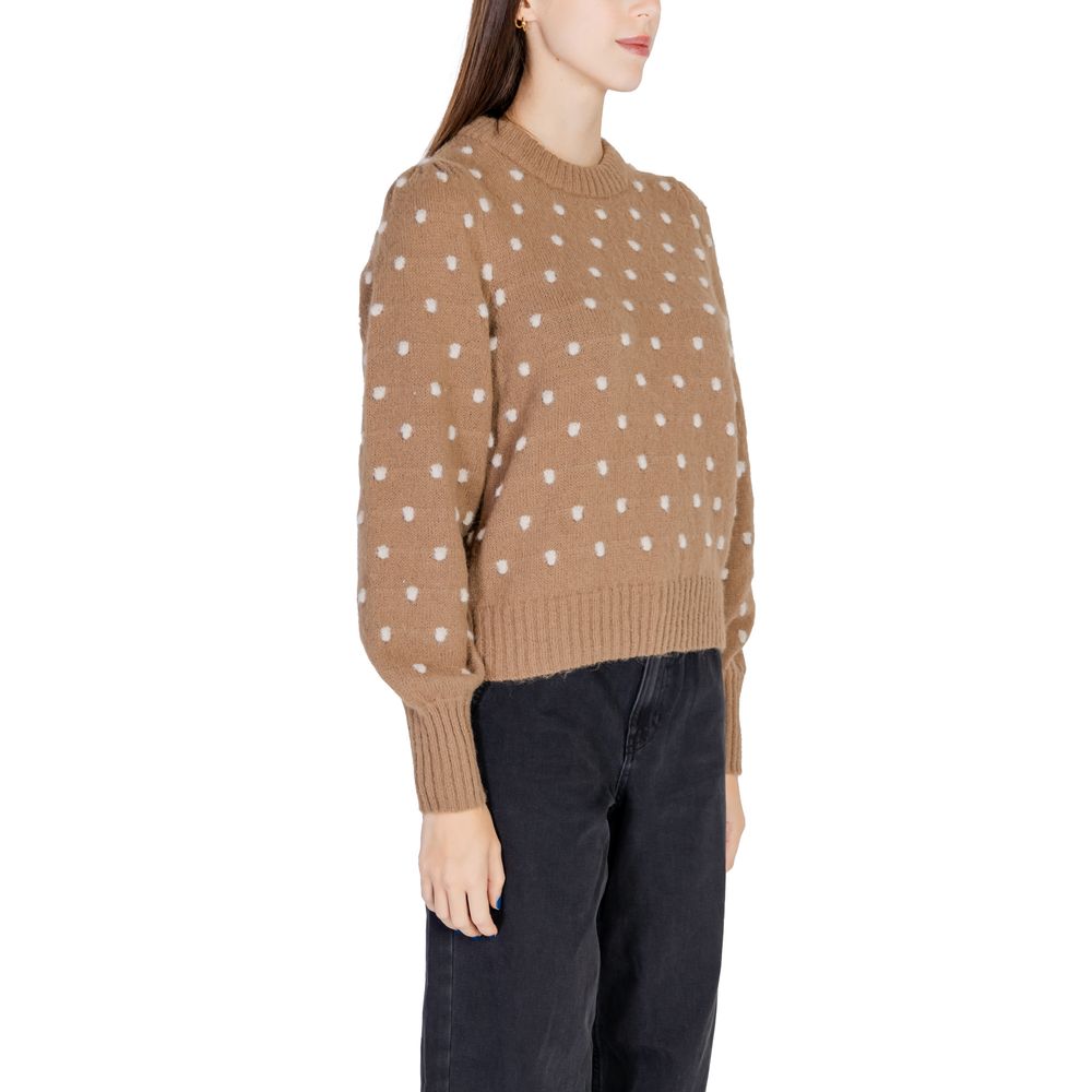 Brown Polyester Sweater