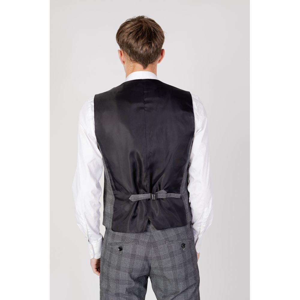 Black Polyester Vest