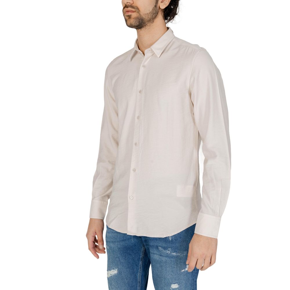 Beige Viscose Shirt