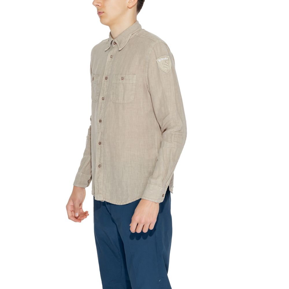 Beige Linen Shirt