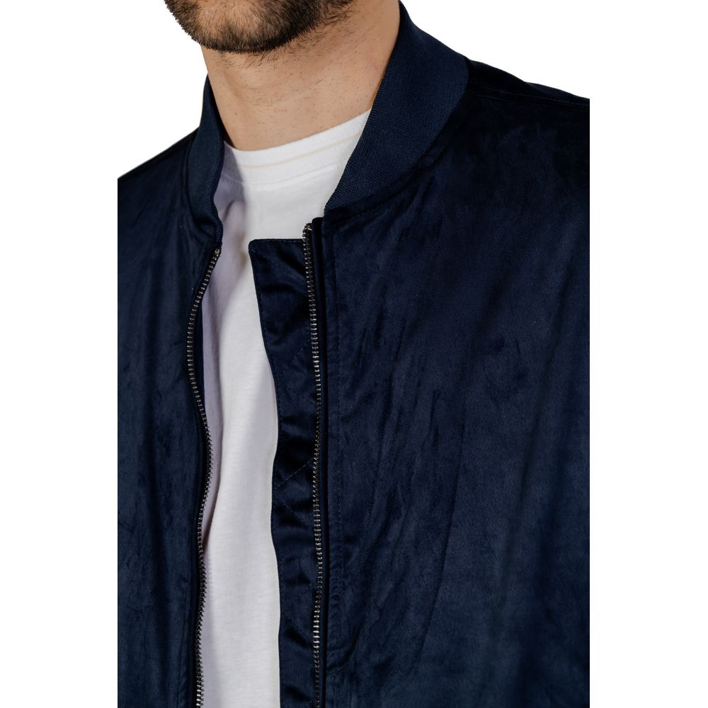 Blue Polyester Jacket