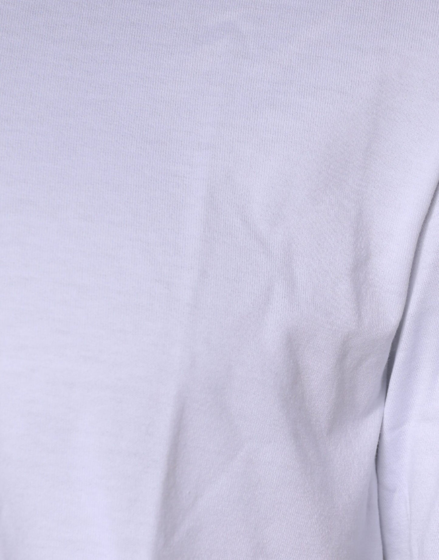 White Logo Print Cotton Crew Neck T-shirt