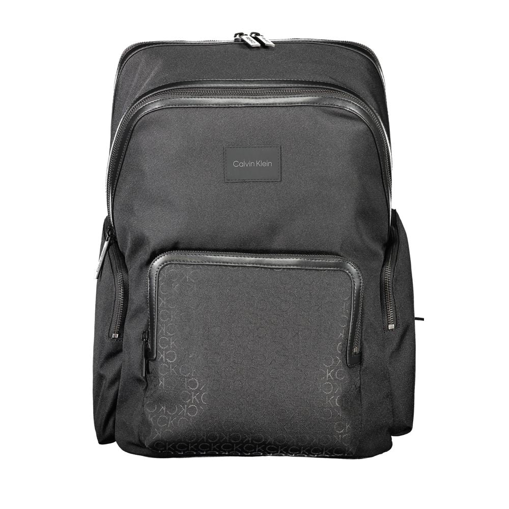 Black Polyester Backpack