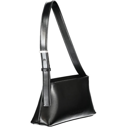 Black Polyester Handbag