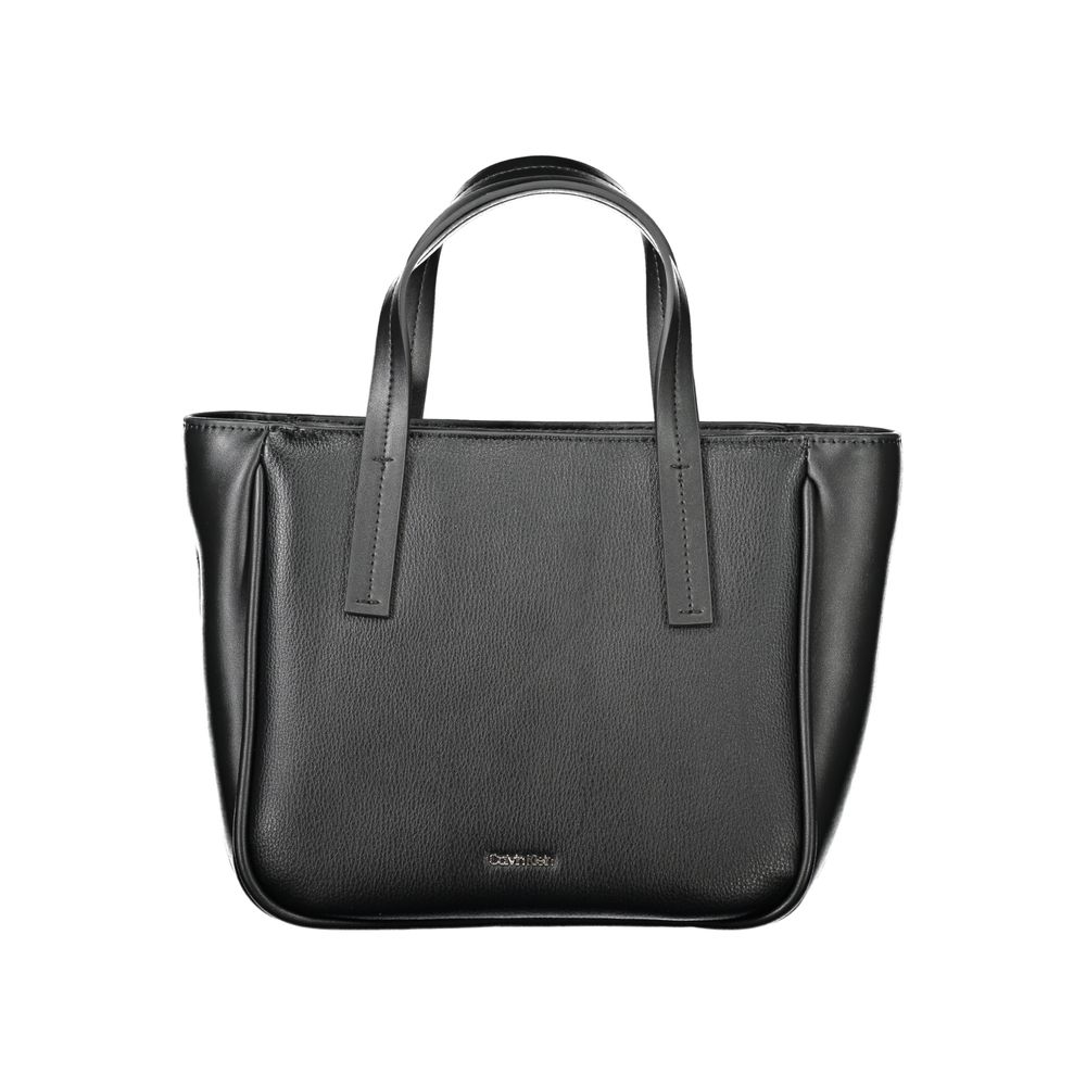 Black Polyester Handbag