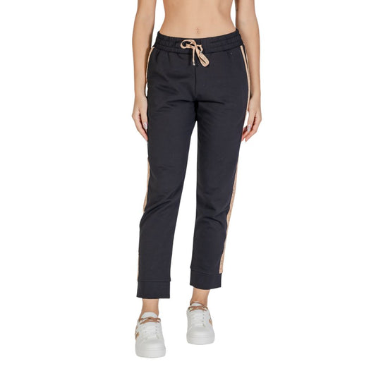 Black Cotton Jeans & Pant