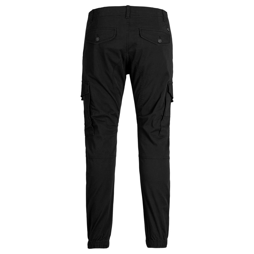 Black Cotton Jeans & Pant