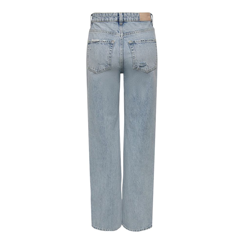 Light Blue Cotton Jeans & Pant