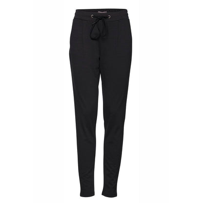 Black Polyester Jeans & Pant