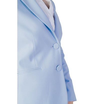 Blue Polyester Suits & Blazer