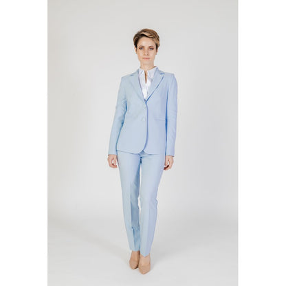 Blue Polyester Suits & Blazer