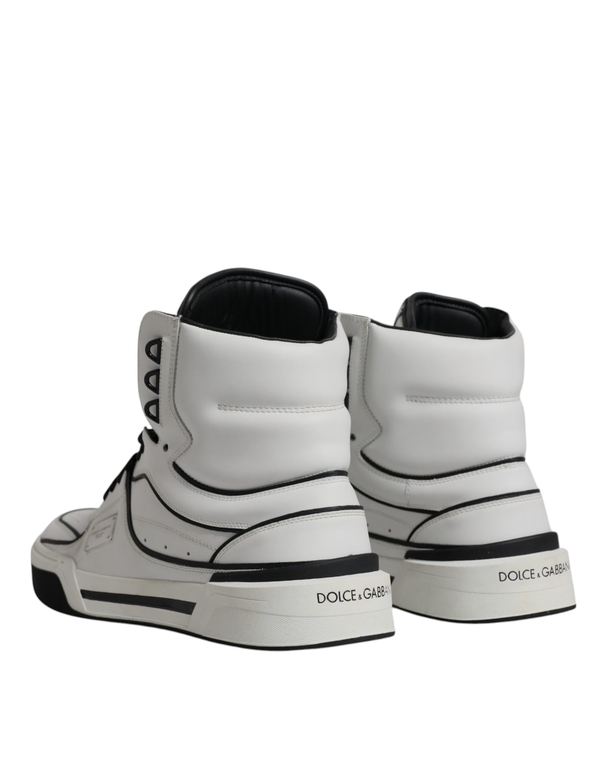 White Leather High Top Men Sneakers Shoes