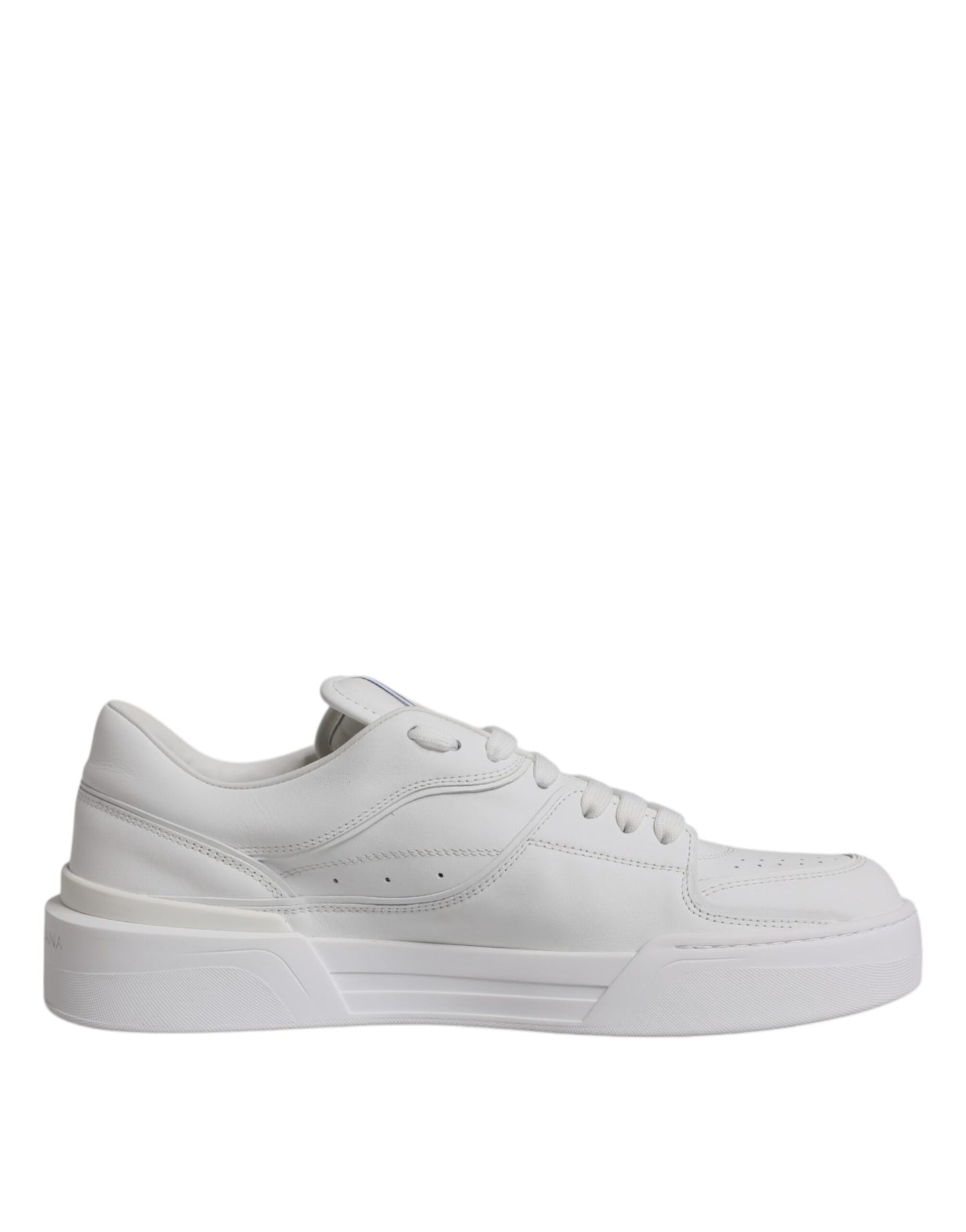 White Miami Leather Low Top Sneakers Shoes