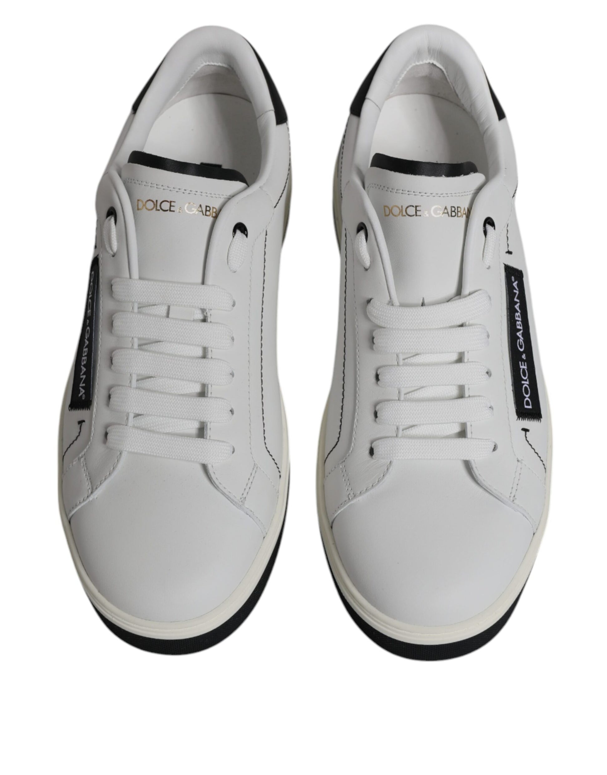 White Leather Low Top Men Sneakers Shoes