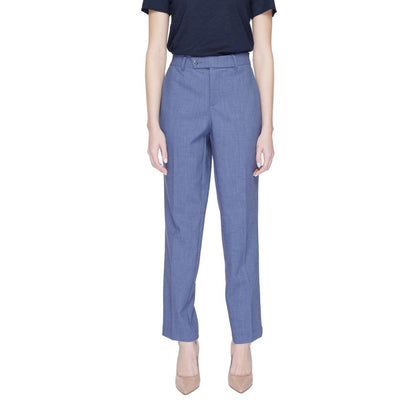 Blue Polyester Jeans & Pant