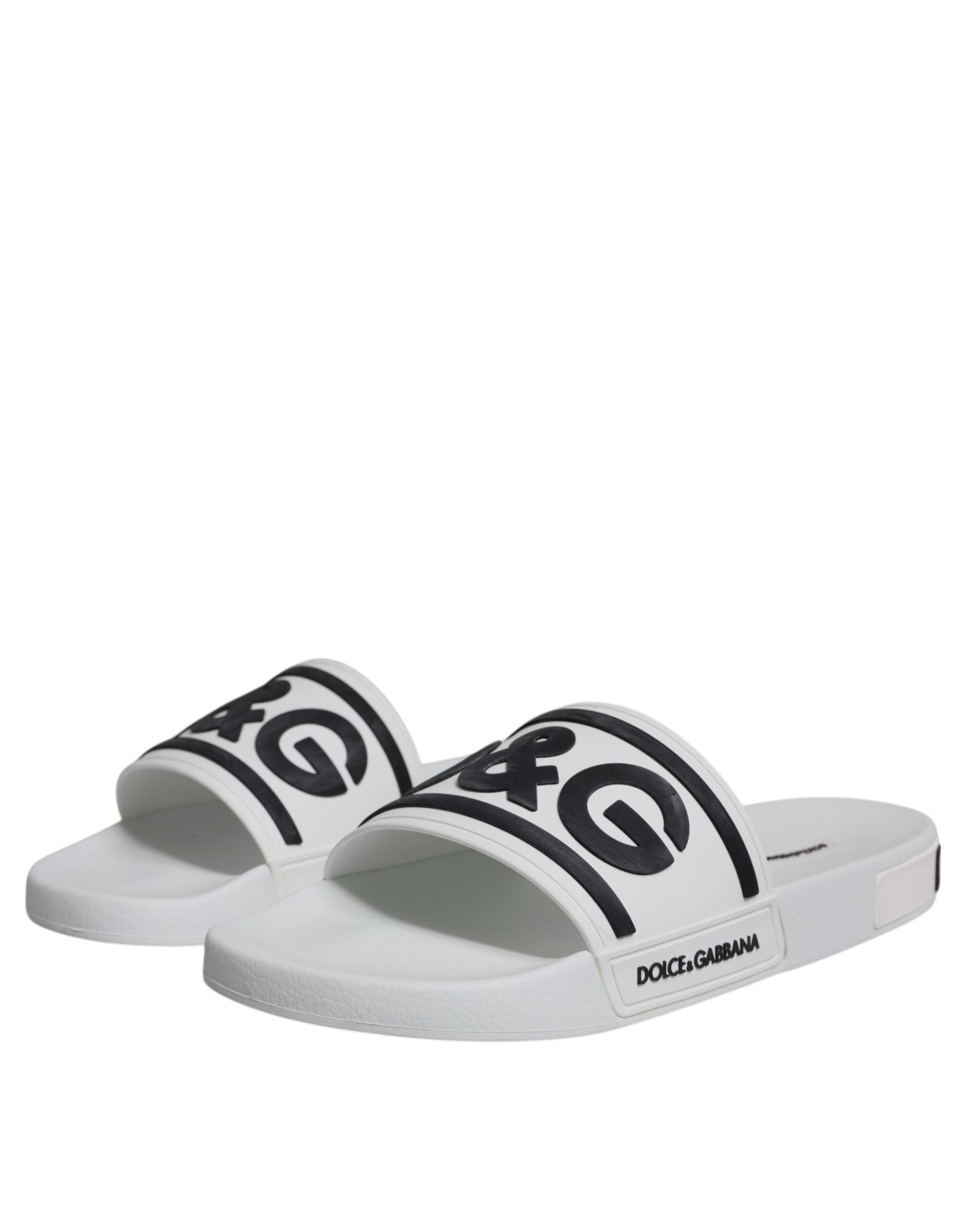 White Black Sandals Rubber Beachwear Shoes