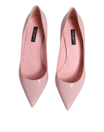 Light Pink Patent Leather Heels Pumps Shoes