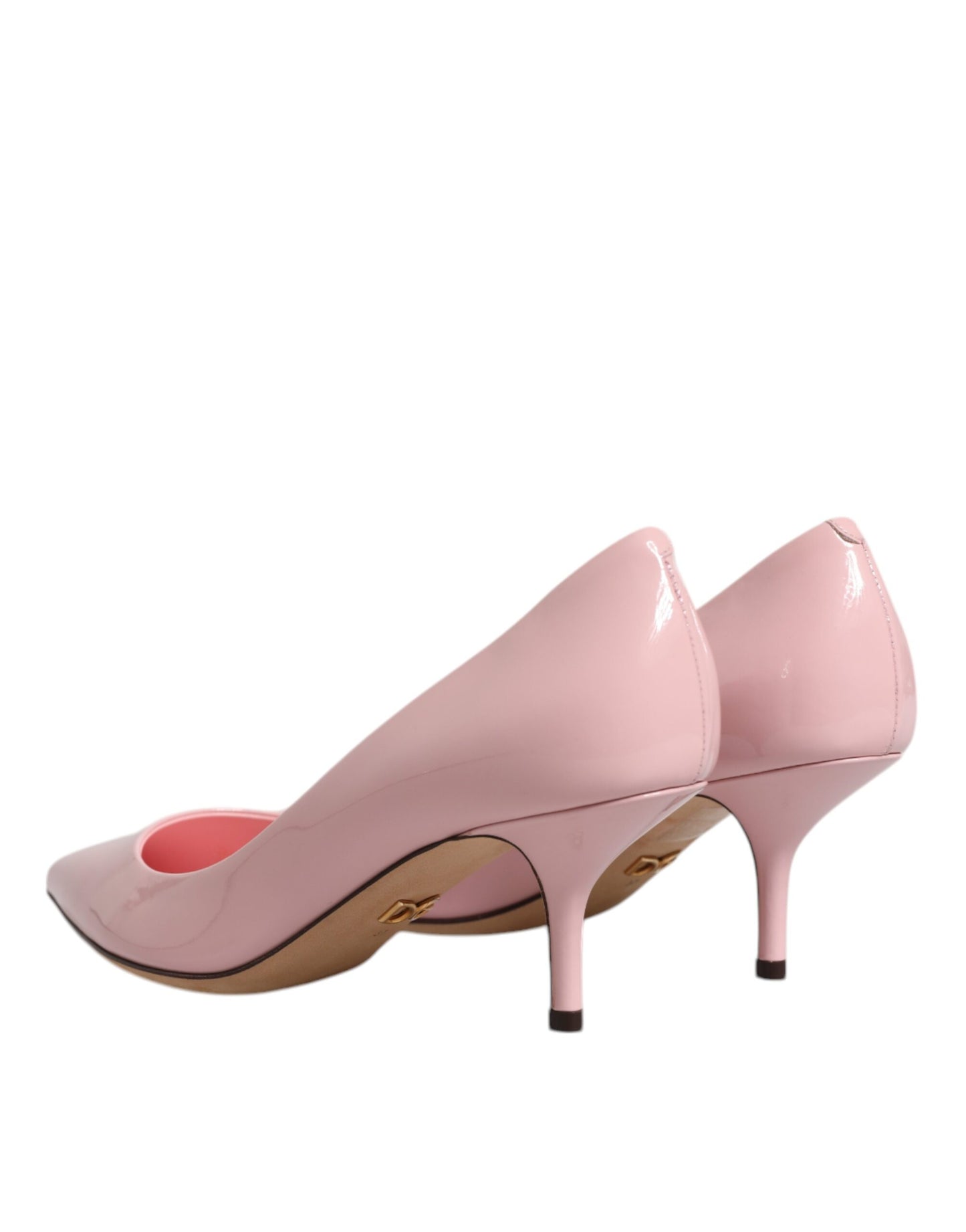 Light Pink Patent Leather Heels Pumps Shoes