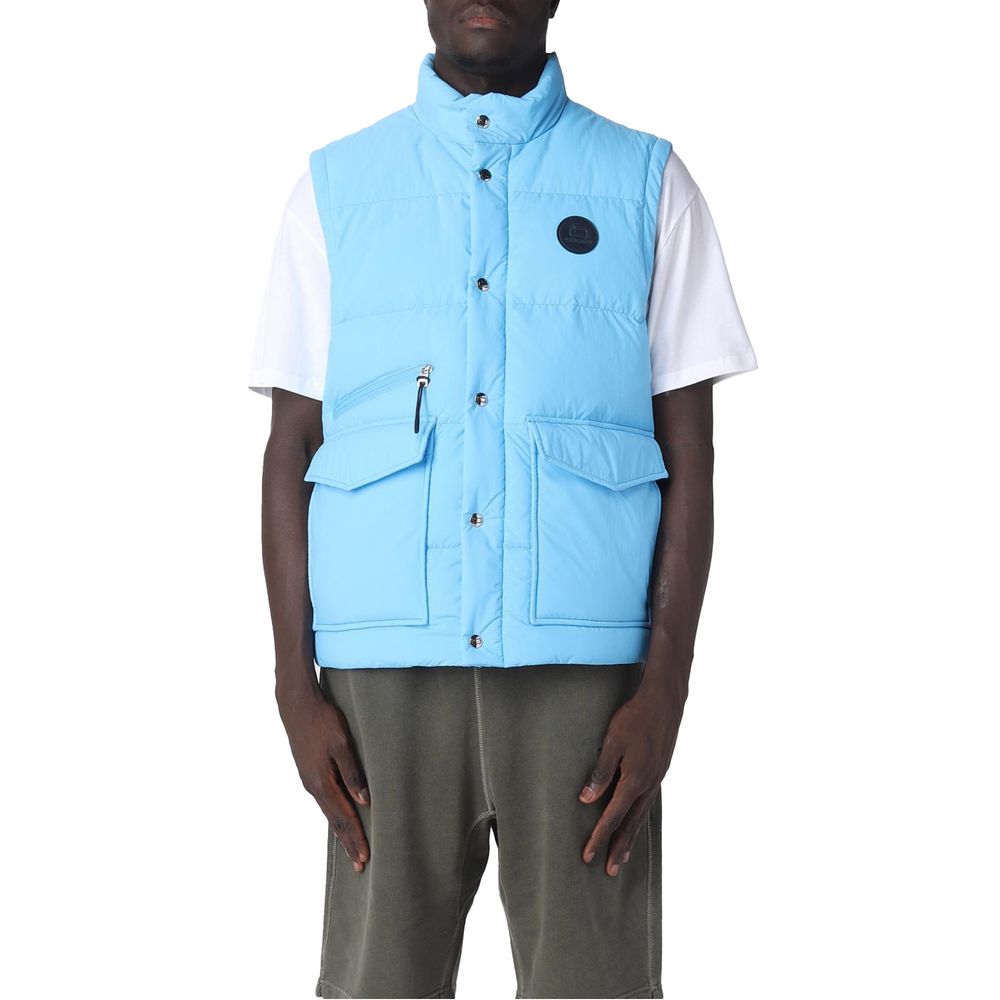 Light Blue Polyester Vest