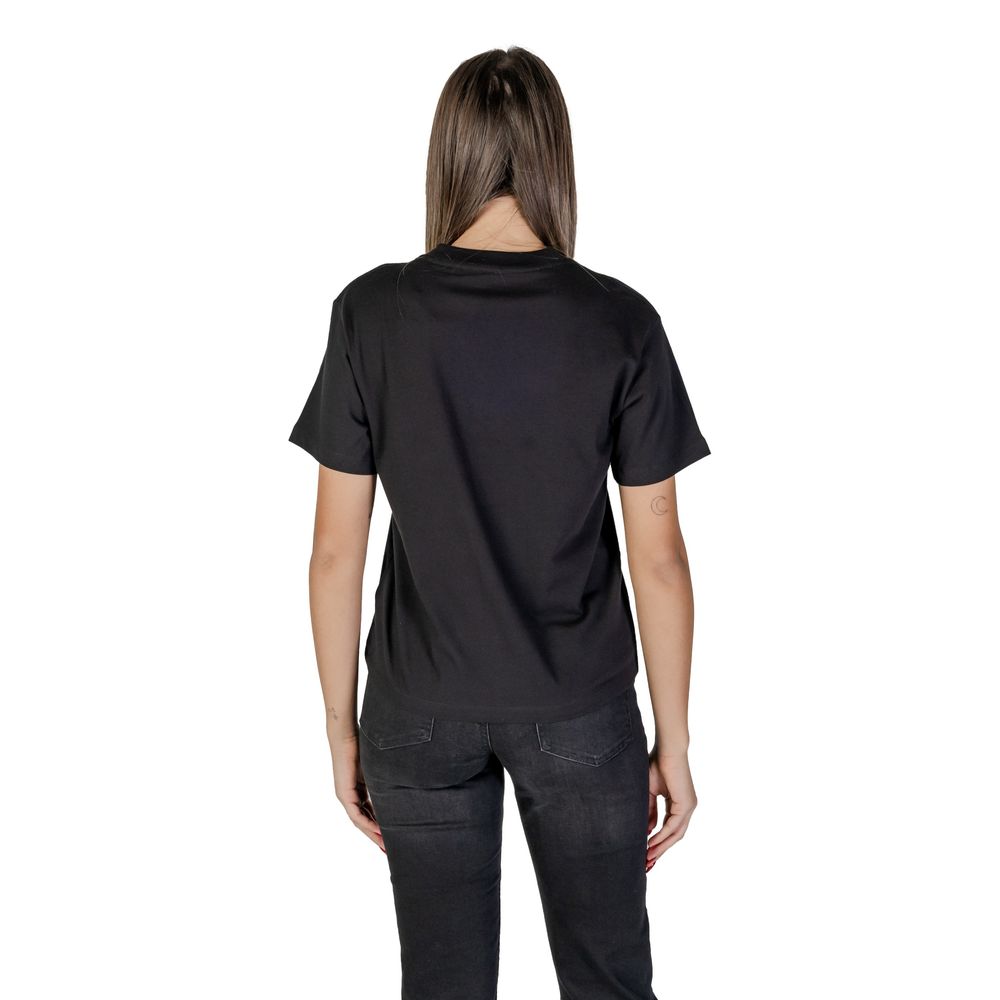 Black Cotton Tops & T-Shirt