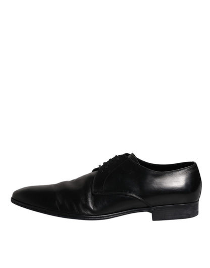 Black Patent Leather Derby Men Dress Shoes