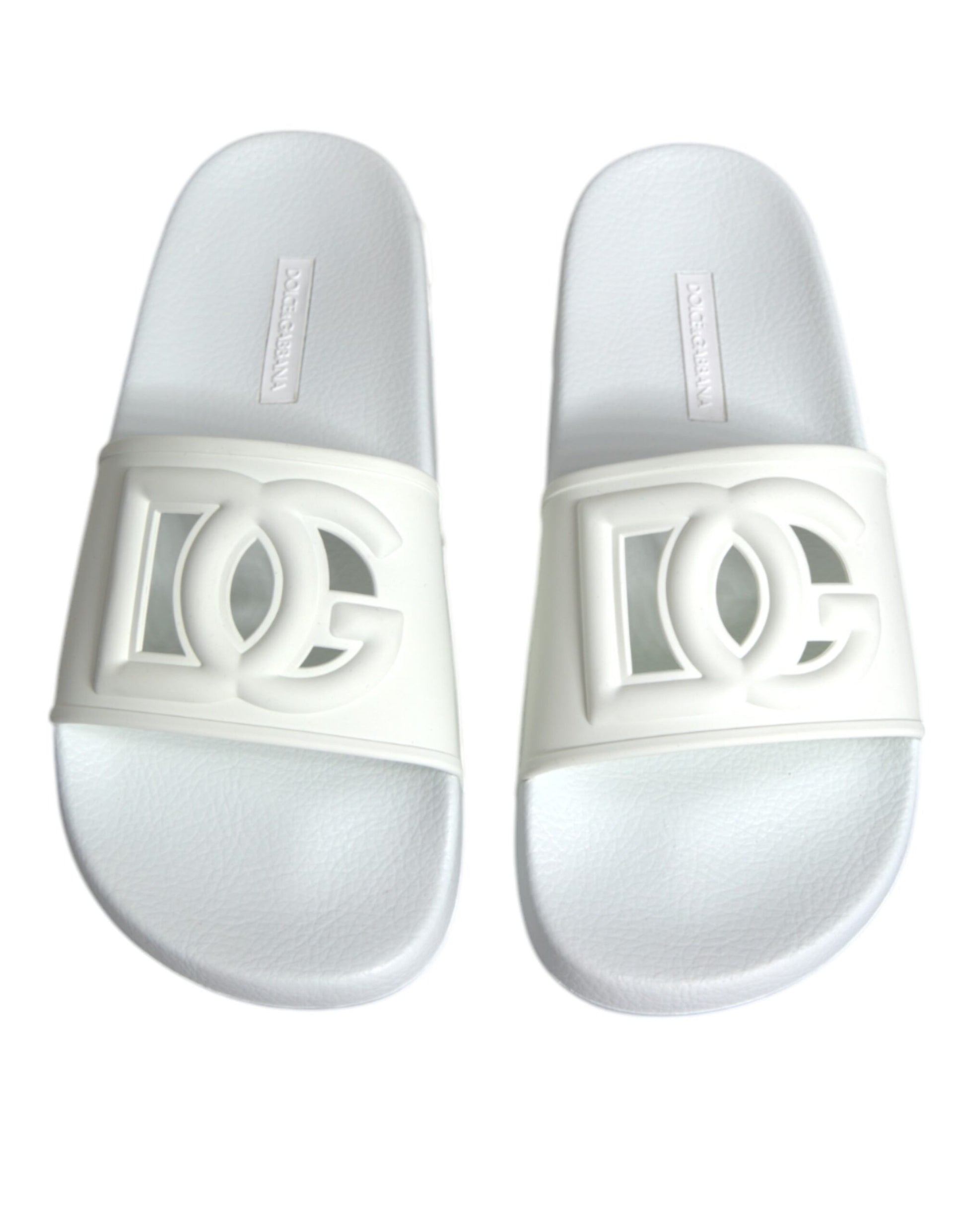 White Rubber Slides Sandals Beachwear Shoes