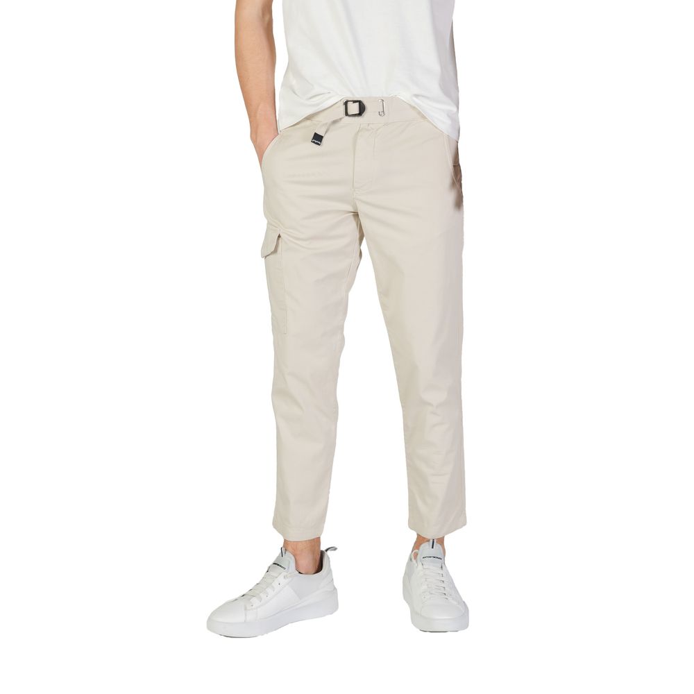 Beige Cotton Jeans & Pant