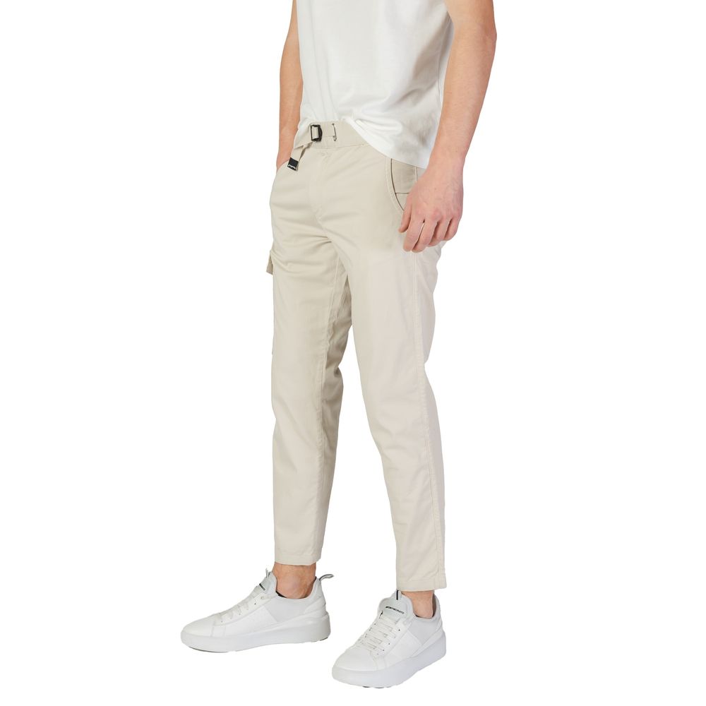 Beige Cotton Jeans & Pant