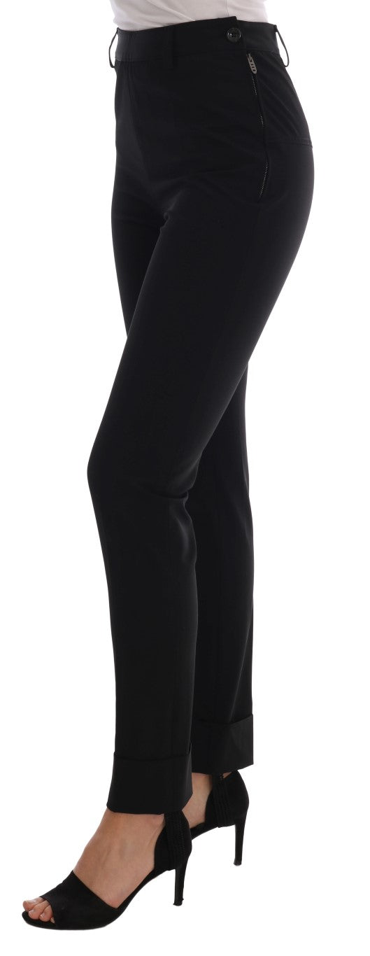 Leggings negros elegantes con estribos