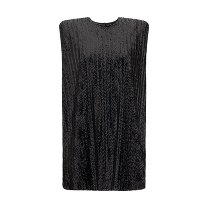 Black Polyester Cocktail Dress