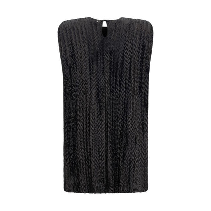 Black Polyester Cocktail Dress