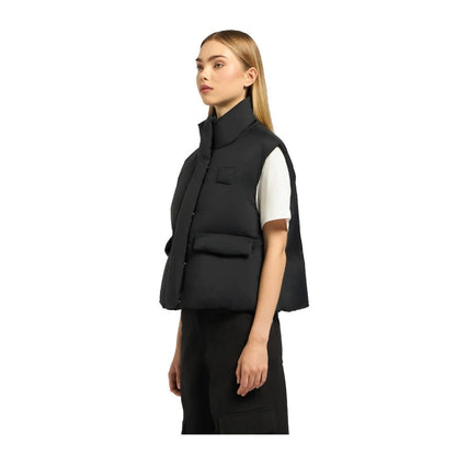 Black Nylon Women Vest
