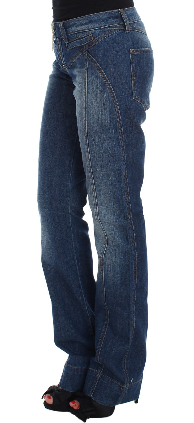 Chic Boot Cut Blue Wash Denim