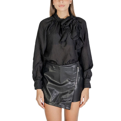 Black Polyester Blouse