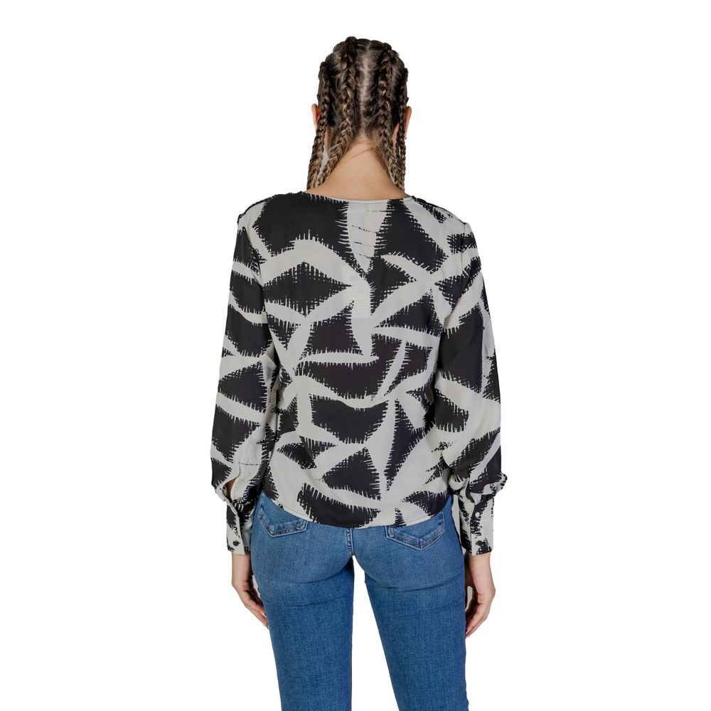 Black Recycled Polyester Blouse